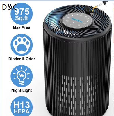 AIRFIRE HEPA Air Purifier for Home up to 1950 Sq.ft / 2 Hours, Air Purifiers for Allergies and Asthma, Bedroom