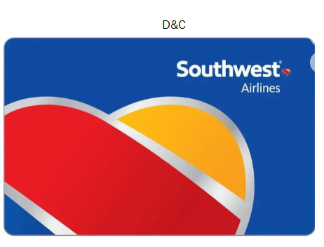 Southwest Airlines $500 Gift Card (Email Delivery)