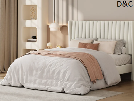 Upholstered Panel Bed