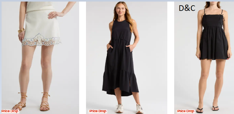 Extra 75% off Select Dresses, Sandals, Shorts & Accessories