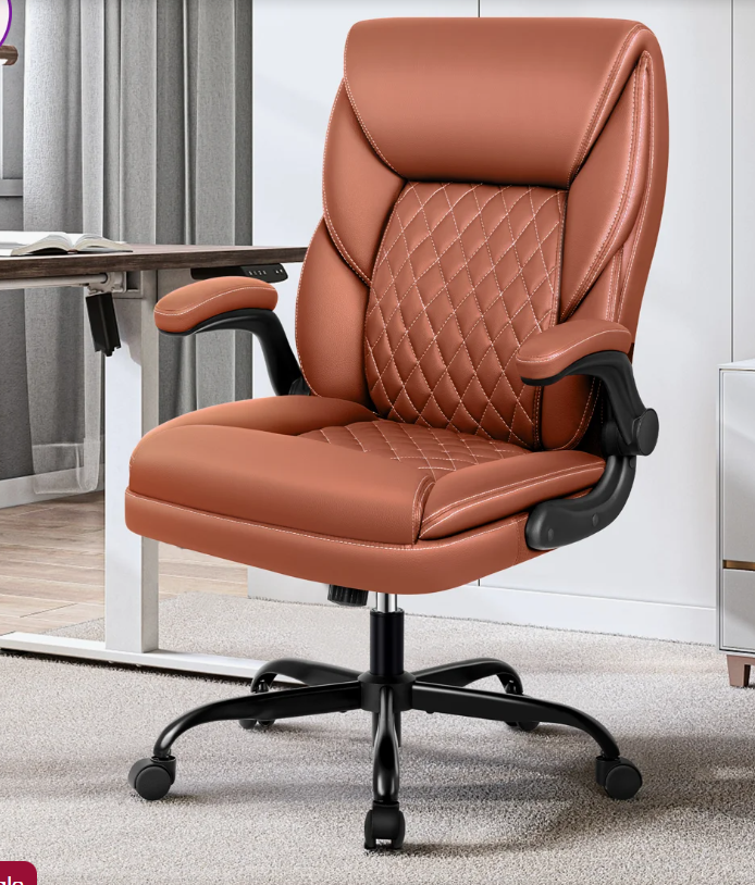 Ergonomic Faux Leather Home Office Chair