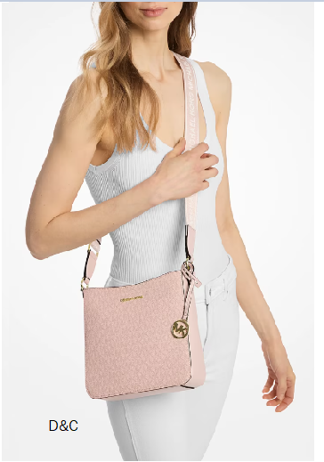 Michael Kors Outlet Jet Set Small Signature Logo Crossbody Bag