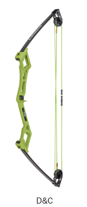 Bear Archery Apprentice Youth Bow Set, Ages 4-7, Flo Green