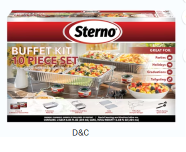 Sterno 10pc Buffet Kit – Full Size