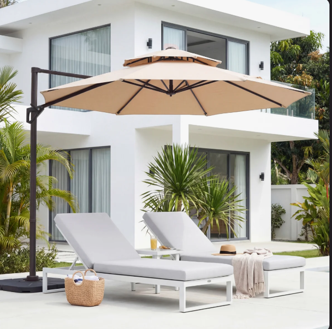 Pulk Round Cantilever Umbrella with Cover