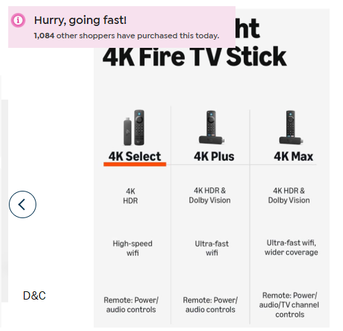 2 Amazon Fire TV Stick 4K Select
