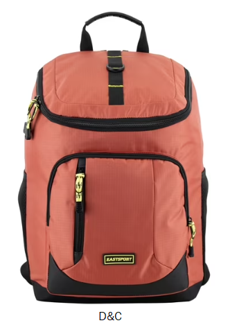 Eastsport Unisex 17.5″ Fortress Top Loader Backpack, Baked Apple Red
