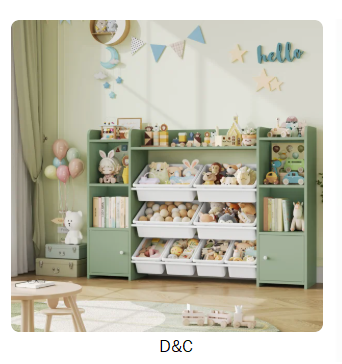 Lafon Manufactured Wood Toy Organizer with Bins