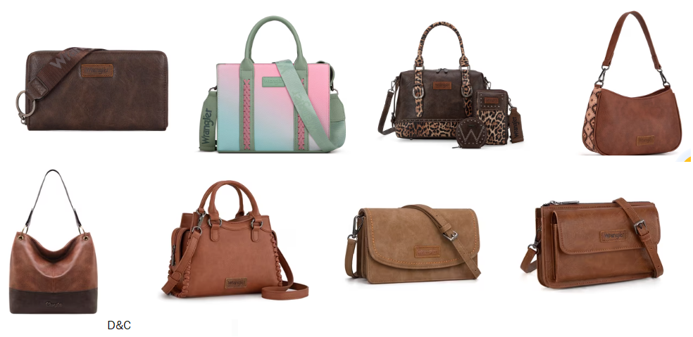 wrangler handbags on sale