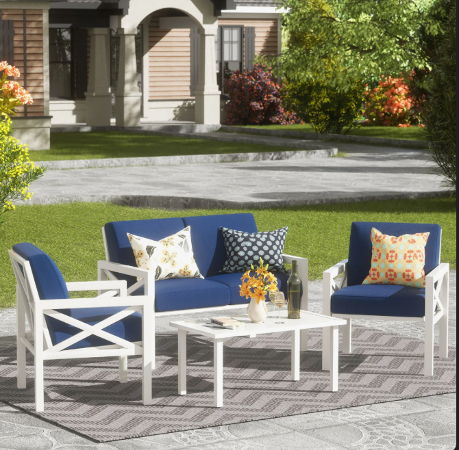 Myrtlene 4-Person Outdoor Seating Group with Cushions