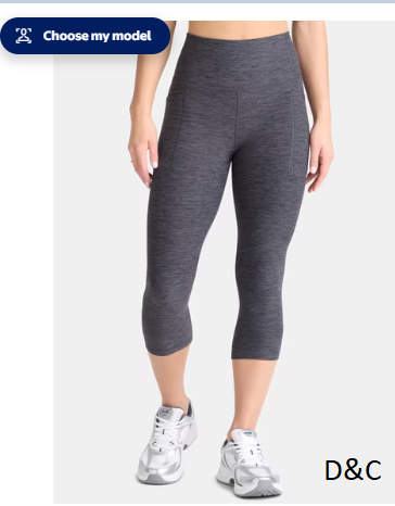 Athletic Works Women’s and Women’s Plus ButterCore Capri Leggings with Pockets, 21″ Inseam, Sizes XS-4X