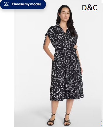 Time and Tru Women’s Short Sleeve Midi Linen Shirt Dress, Sizes XS-XXXL