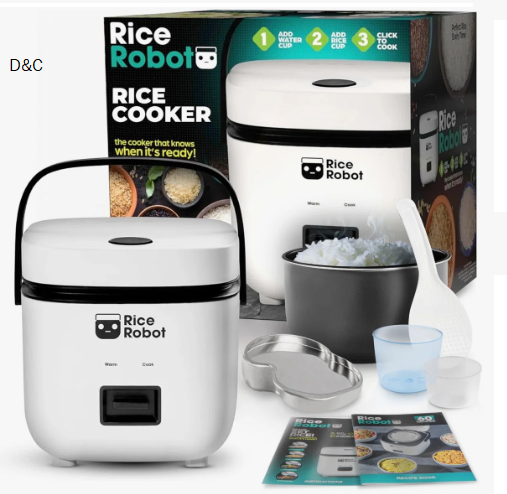Rice Robot Personal Rice Cooker With Ceramic Nonstick Inner Pot