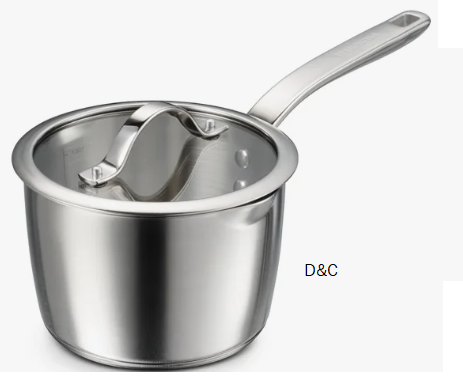 Tramontina Tempo Tri-Ply Base Stainless Steel Sauce Pan with Glass Lid, Induction-Ready Saucepan, Oven-Safe, Dishwasher-Safe