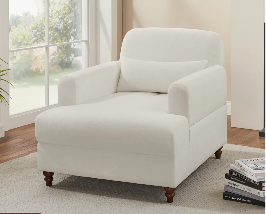 36‘’ Modern Upholstered Indoor Chaise Lounge