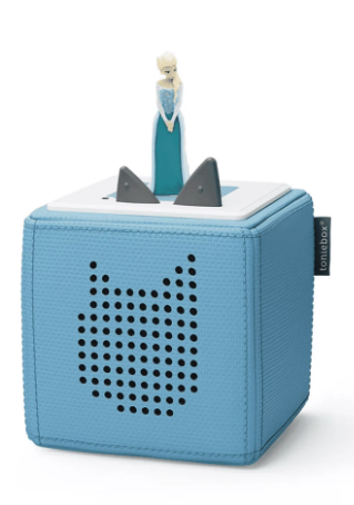 tonies Disney Toniebox 1 Screen-Free Audio Player Starter Set for Kids with Elsa, Age Group 3+, Blue