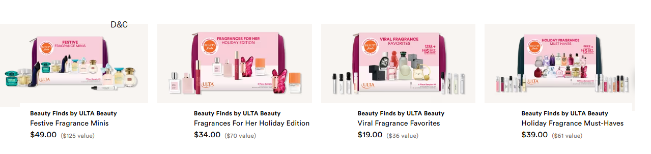 NEW Ulta Beauty Holiday Mini Bottle Fragrance Sets are here! 😍Plus 15% OFF with code: FRAG15