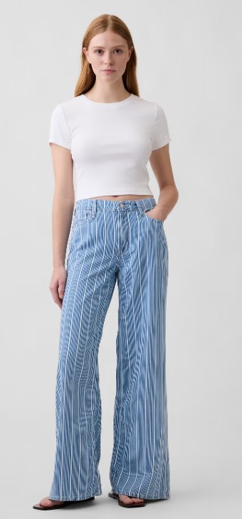 Mid Rise Soft Wide-Leg Jeans