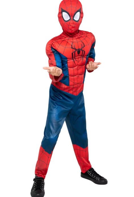 Marvel Kids’ Spider-Man Classic Costume Apparel Set S