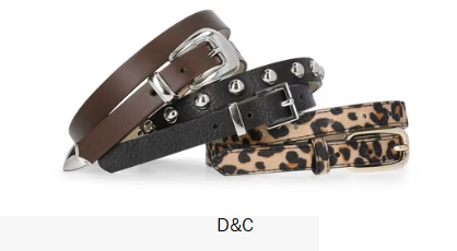 No Boundaries Faux Leather Belts, 3 Pack, Women’s S/M-2XL