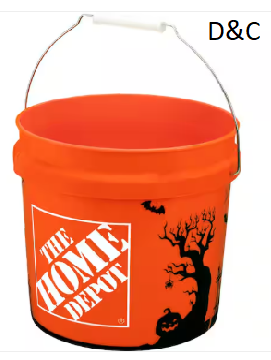 Orange Halloween Bucket