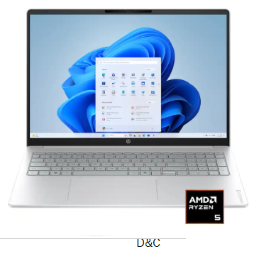 HP – OmniBook 3 – 16″ 2K Touchscreen Laptop – AMD Ryzen 5 40 – 16GB Memory – 256GB SSD – Glacier Silver