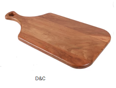 Better Homes & Gardens Acacia Wood Rectangle Serving Board with Ergonomic Handle