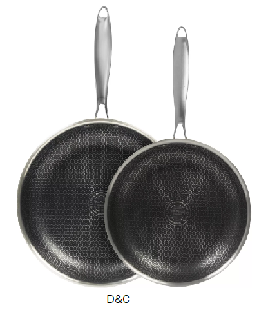 Sedona Kitchen Glidesteel Stainless Steel Nonstick 2-Pc. Frypan Set