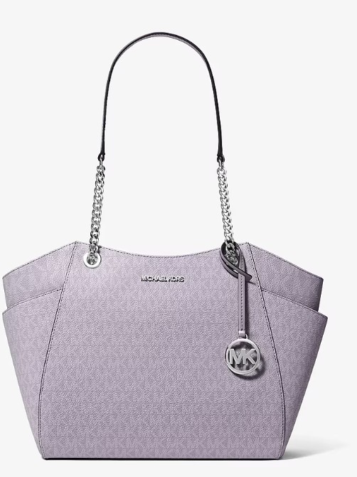 Jet Set Large Signature Logo Shoulder Bag
