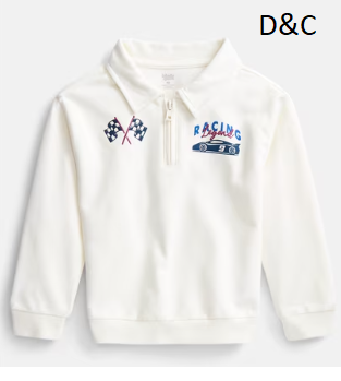 Wonder Nation Toddler Boys’ Quarter Zip Sweater with Long Sleeves, Sizes 18M-5T
