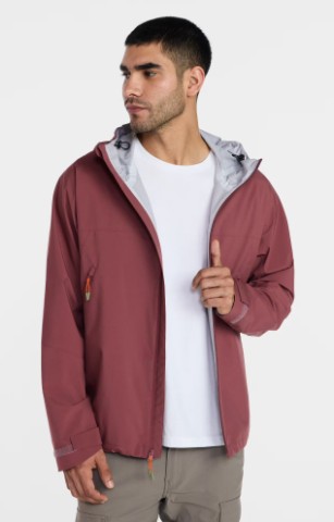 Ozark Trail Men’s and Big Men’s Seal Seamed Rain Jacket, Sizes S-3XL