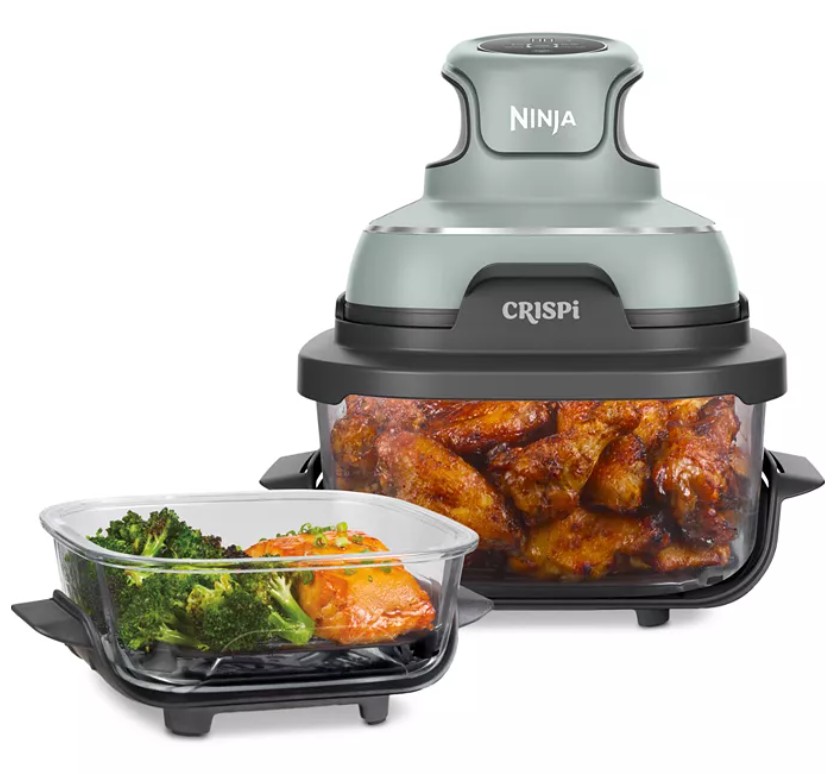 Crispi 4-in-1 Portable Glass Air Fryer Cooking System