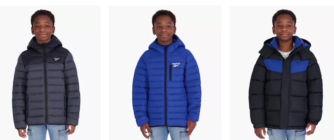 Big Boys’ XS-XL Hooded Packable Jacket