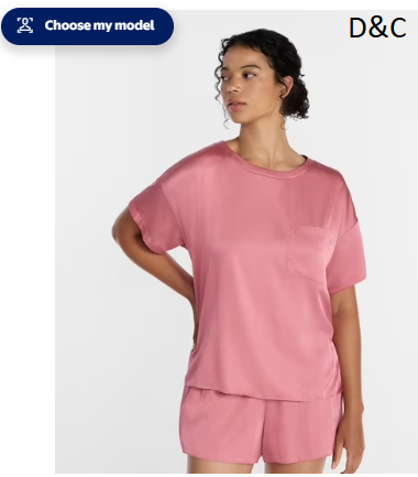 Joyspun Women’s Short Sleeve Stretch Satin Top and Shorts Pajama Set, 2-Piece, Sizes XS-3X