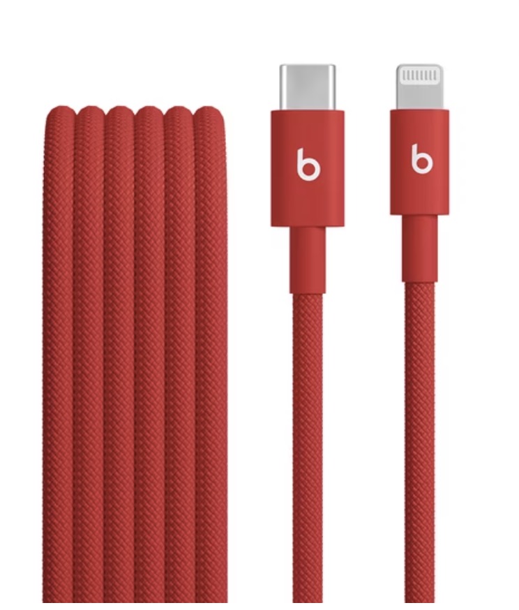 Beats USB-C to Lightning Woven Cable (1.5 m / 5 ft) – Rapid Red