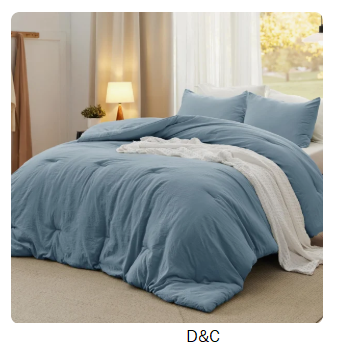 Bedsure Reversible Prewashed Comforter Set