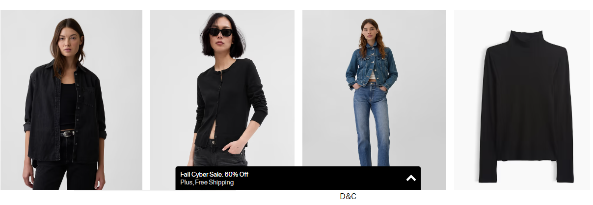 Gap factory60% off everything, extra 65% off clearance, free shipping w/ c0de: GFCYBER
