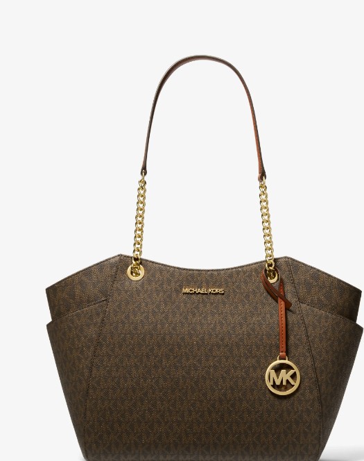 Jet Set Large Signature Logo Shoulder Bag