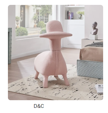 Platypus-Shaped Gaming Chair, Pink, Lamb Wool Fabric