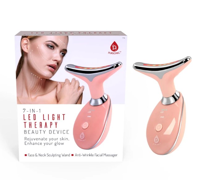 Pursonic 7-in-1 LED Light Therapy Beauty Device