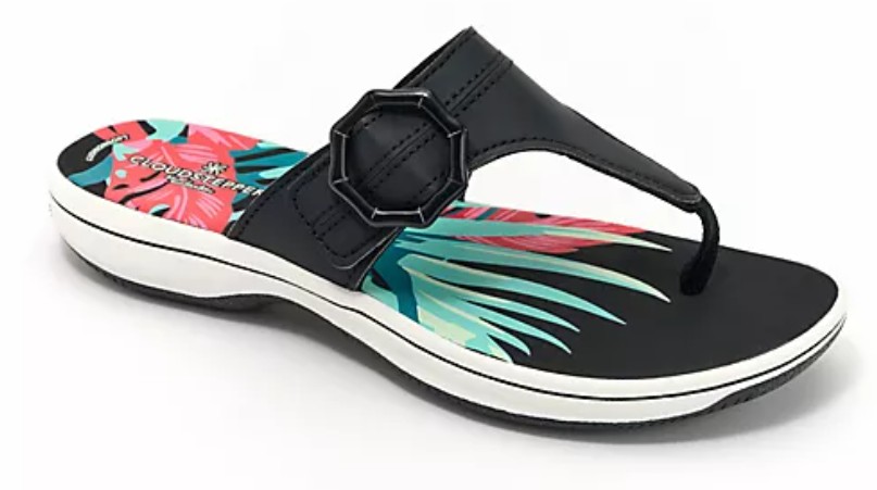 Clarks Cloudsteppers Thong Sandals -Breeze Cove