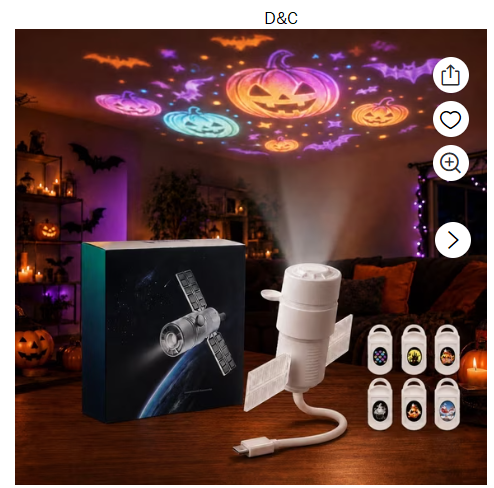 Halloween Projector, Christmas Projector Indoor, USB Holiday Night Light,Halloween Christmas themes