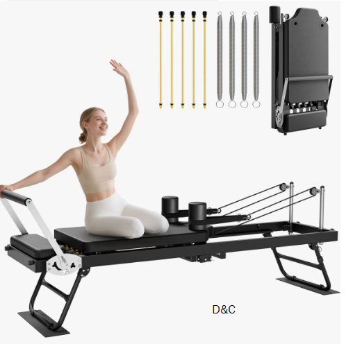 Ilates Reformer, Foldable Reformer Pilates Machine & Equipment For Home Use And Gym Workout