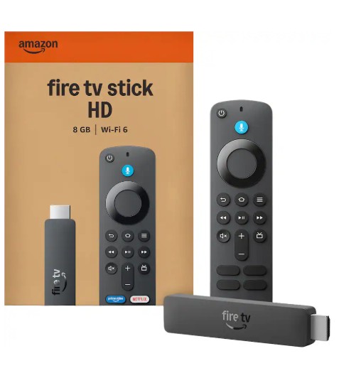 Amazon – Fire TV Stick 2nd Gen HD, free & live TV, Alexa Voice Remote, powered by the TV, effortless setup, 8 GB (2026) – Black