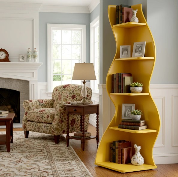 Arhab Corner Bookcase
