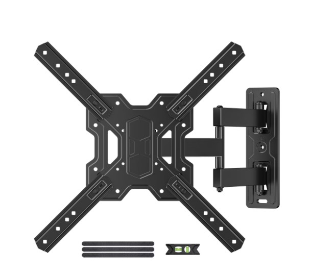 USX MOUNT Full Motion TV Wall Mount Bracket with Swivel Arm for 23 to 65 Inch TVs, Holds up to 77 lbs