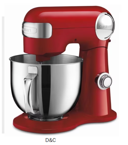 Cuisinart Precision Master 5.5 Quart Stand Mixer, 500 W Motor, 12 Speeds, Die-Cast Construction