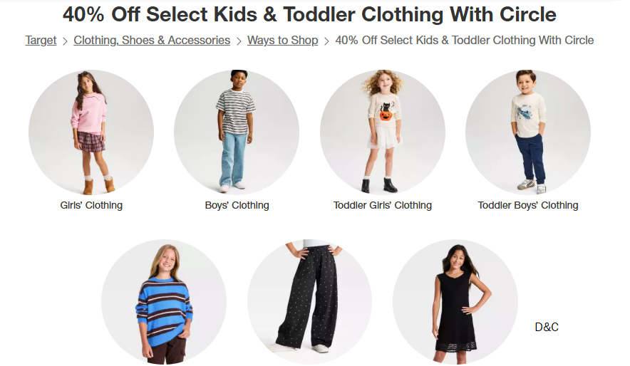 40% Off Select Kids & Toddler Clothing With Target Circle