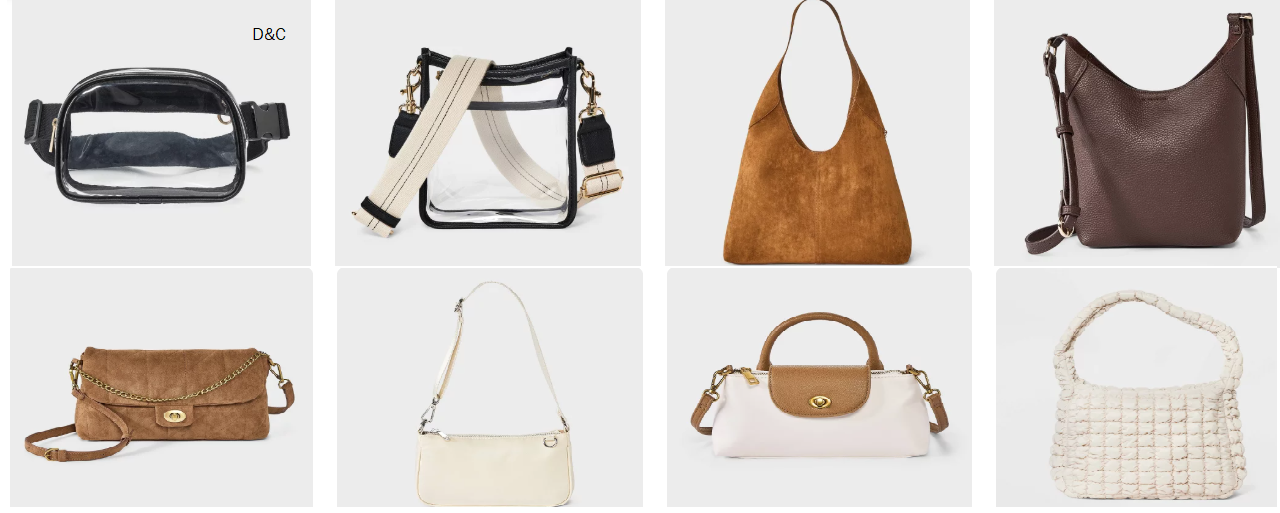 40% off on Handbags at Target.