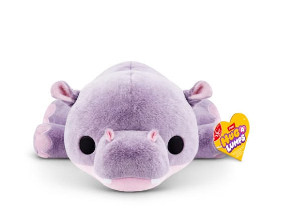 Hug a Lumps Harley the Hippo by ZURU – Medium 3.3lbs Cuddly Squishy Weighted Plush Toy for All Ages